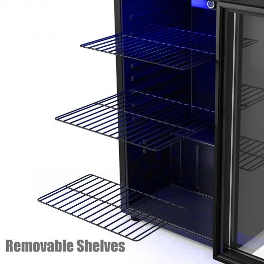 120 Can Beverage Mini Refrigerator w/ Glass Door