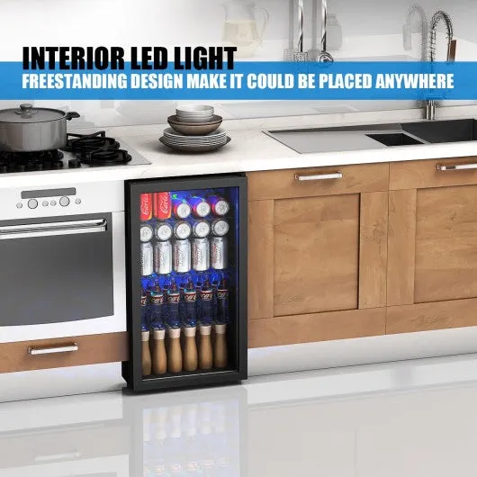120 Can Beverage Mini Refrigerator w/ Glass Door