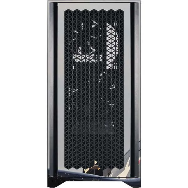 1940s Navy Pin-Up Girl On Corsair Fighter Plane Corsair 4000D Tempered Glass Mid-Tower ATX Case Skin
