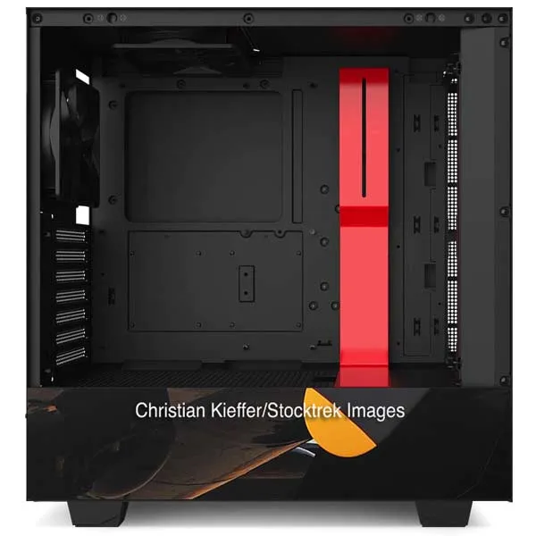 1940s Navy Pin-Up Girl On Corsair Fighter Plane NZXT H510 Compact ATX Mid-Tower Case Skin
