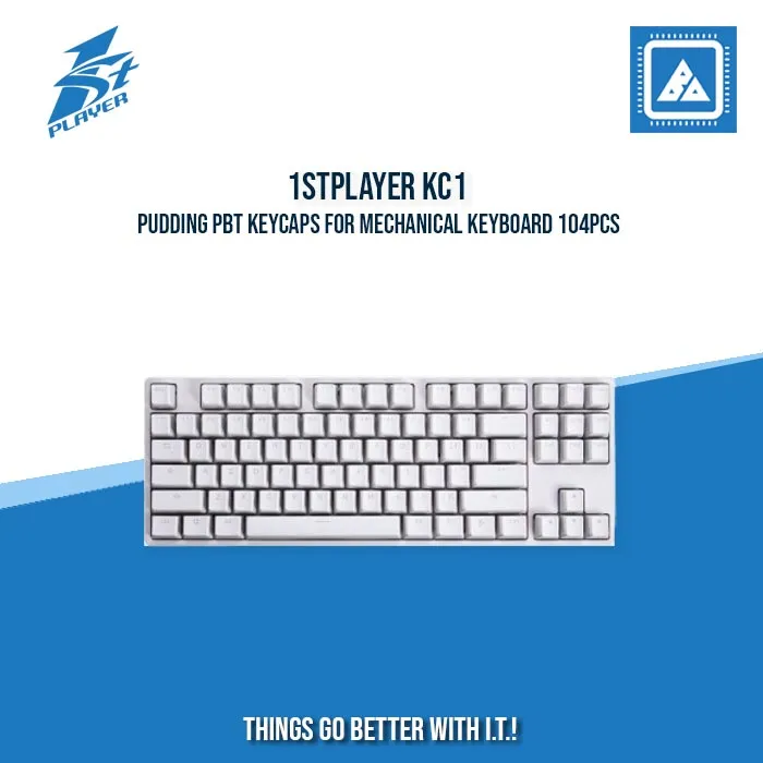 1STPLAYER KC1 PUDDING PBT KEYCAPS FOR MECHANICAL KEYBOARD 104PCS