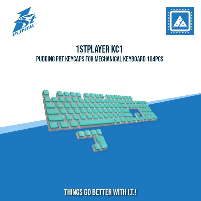 1STPLAYER KC1 PUDDING PBT KEYCAPS FOR MECHANICAL KEYBOARD 104PCS