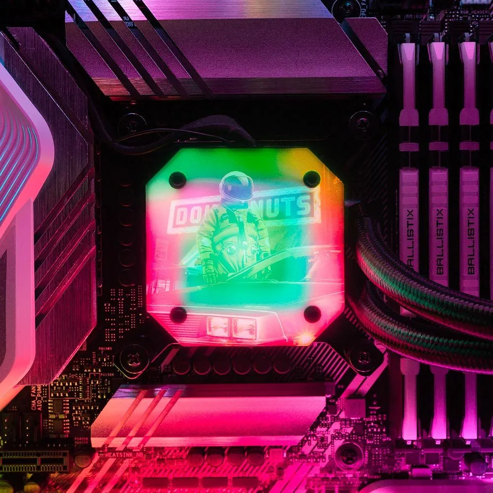 235 AM AIO Cover for Corsair iCUE ELITE CAPELLIX (H100i, H115i, H150i Black and White)