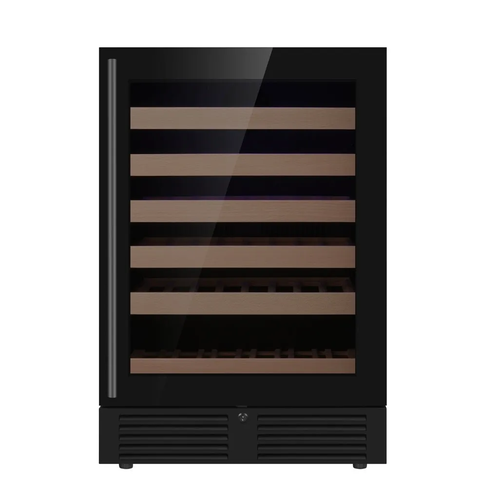24 Inch Under Counter LOW-E Glass Door Single Zone Wine Cooler