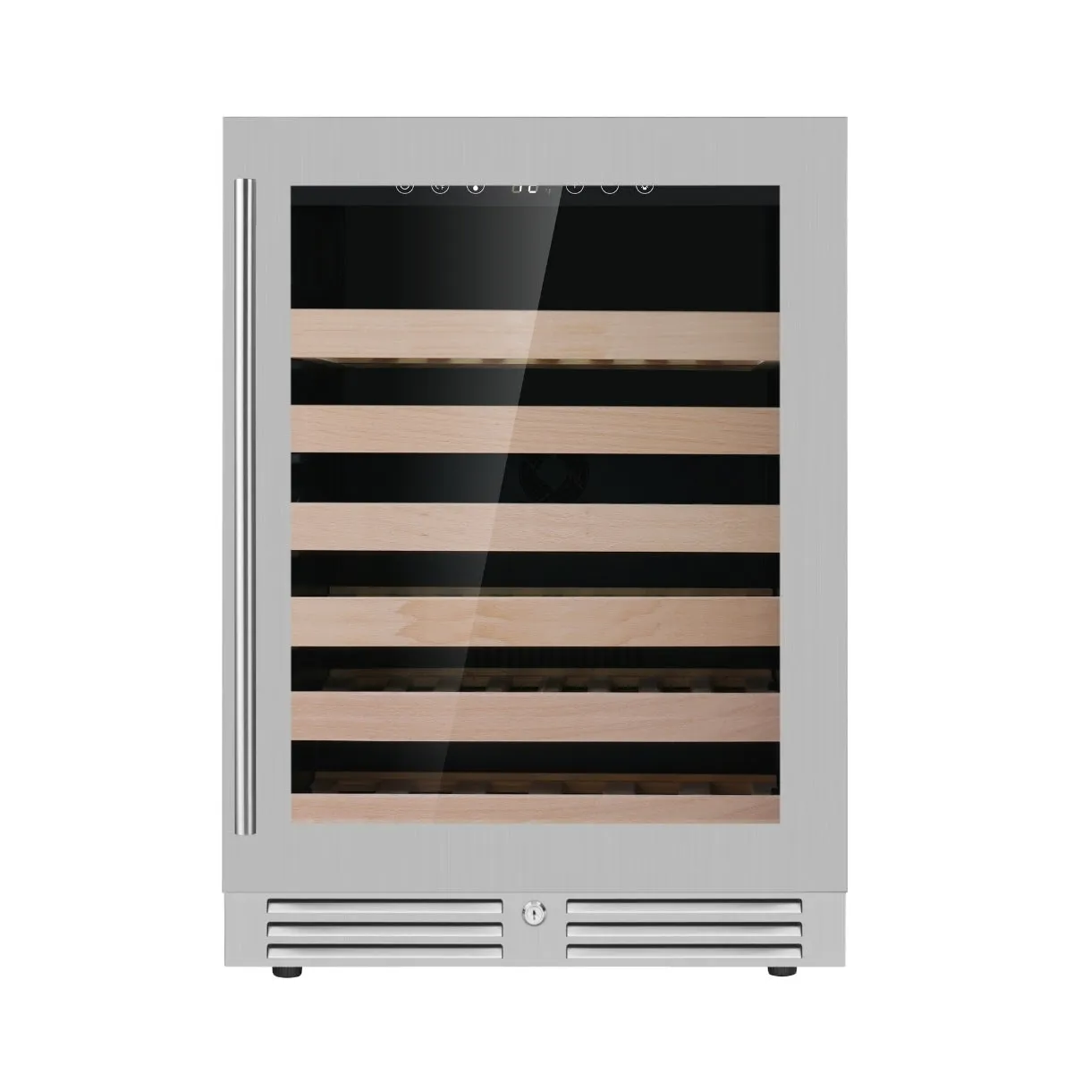 24 Inch Under Counter LOW-E Glass Door Single Zone Wine Cooler