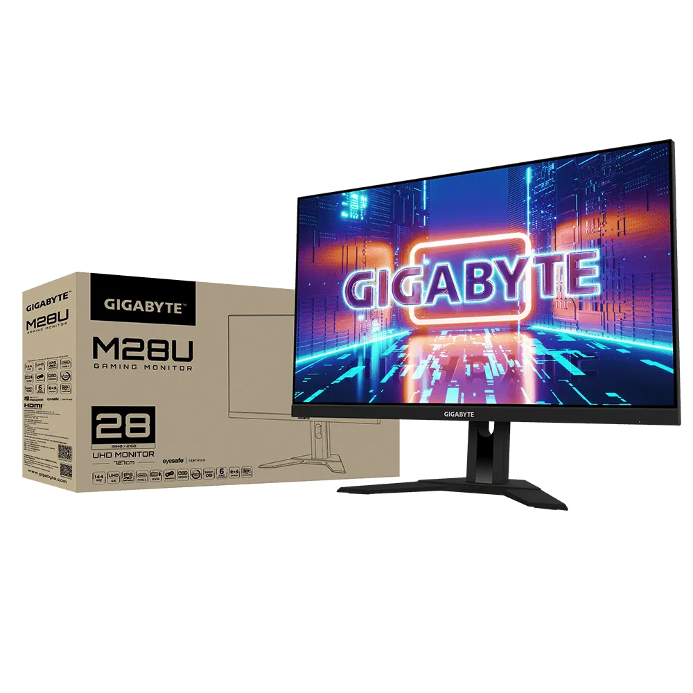 28" Gigabyte M28U 4K UHD 144Hz IPS Gaming Monitor