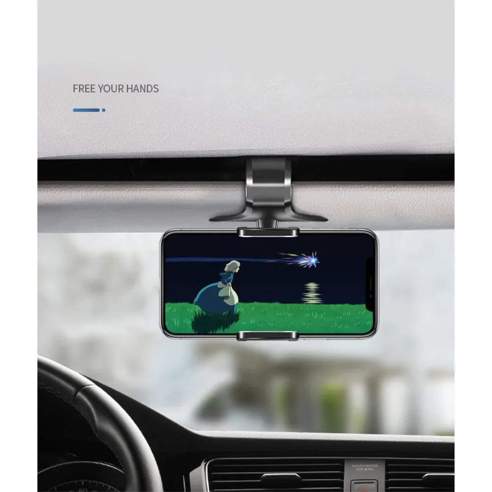 3 in 1 Car GPS Smartphone Holder: Dashboard / Visor Clamp   AC Grid Clip for Dell Streak 7 - Black