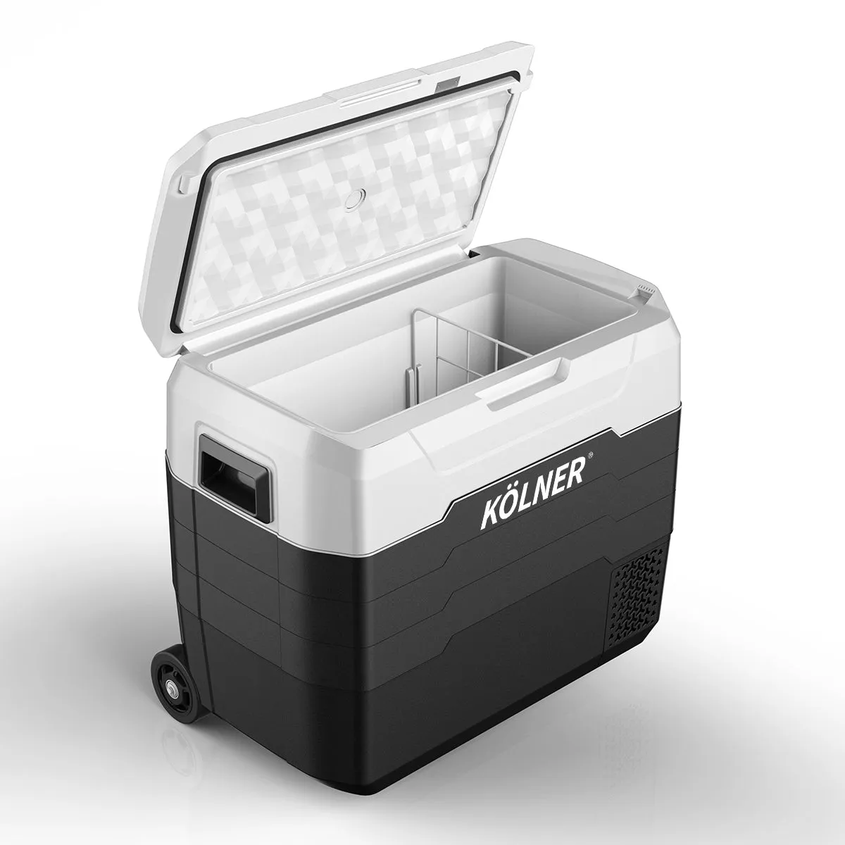 50L Portable Fridge Freezer, -20C to  10C, 12/24/240V - Kolner