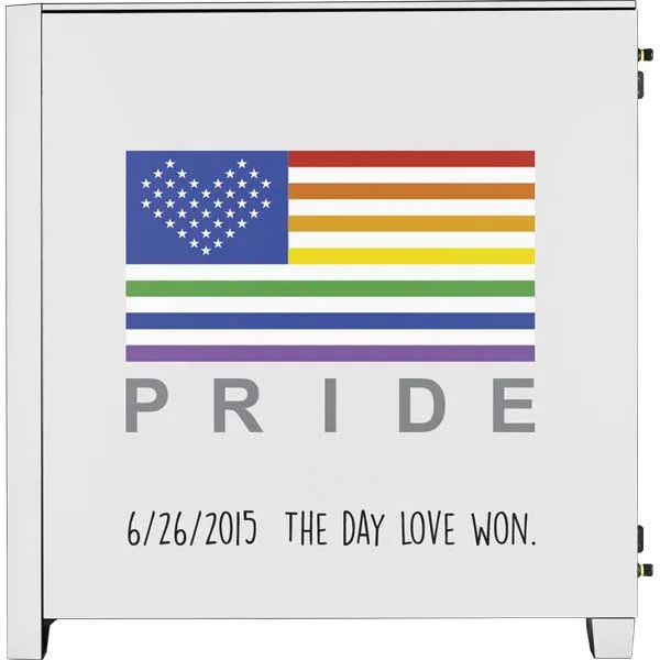 6-26 The Day Love Won Corsair 4000D Tempered Glass Mid-Tower ATX Case Skin