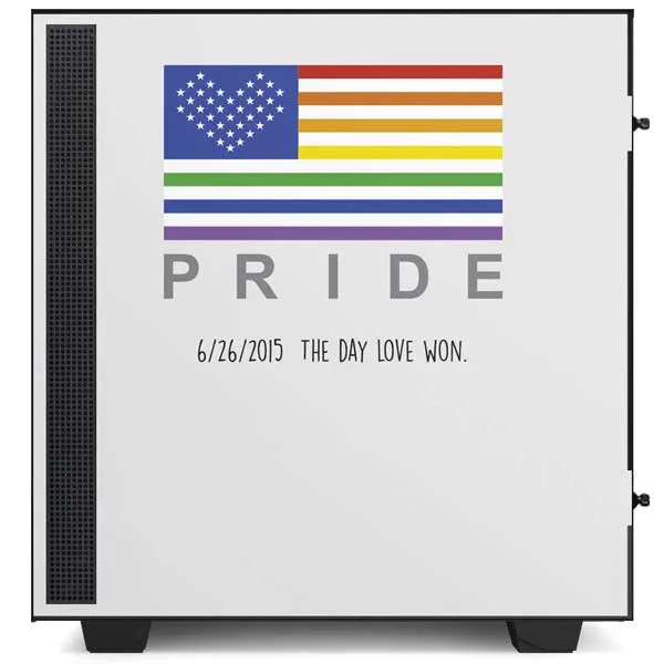 6-26 The Day Love Won NZXT H510 Compact ATX Mid-Tower Case Skin