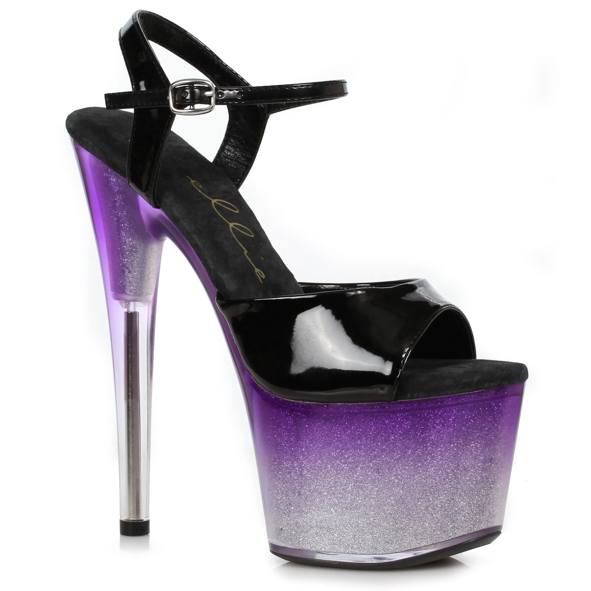 709-MIRANDA 7" OMBRE GLITTER PLATFORM