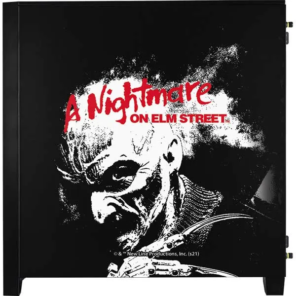 A Nightmare on Elm Street Corsair 4000D Tempered Glass Mid-Tower ATX Case Skin
