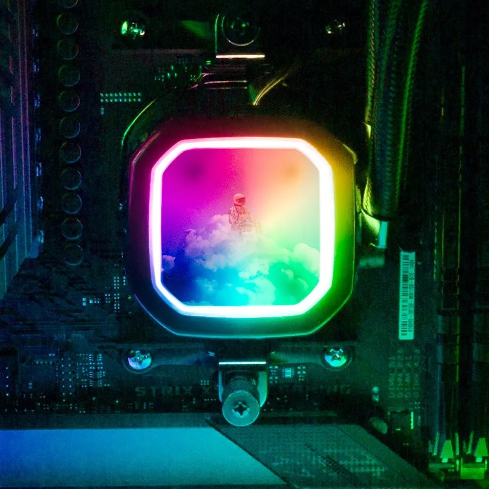 A Peaceful Place AIO Cover for Corsair RGB Hydro Platinum and Pro Series (H100i, H115i, H150i, H100X, XT, X, SE, H60)