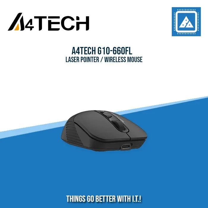 A4TECH G10-660FL LASER POINTER / WIRELESS MOUSE (BLACK)