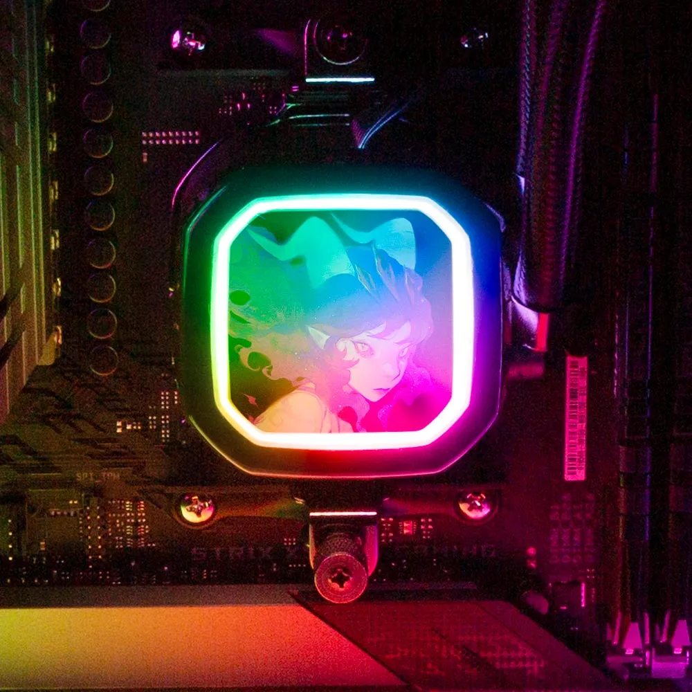 Aching Void Walker AIO Cover for Corsair RGB Hydro Platinum and Pro Series (H100i, H115i, H150i, H100X, XT, X, SE, H60)
