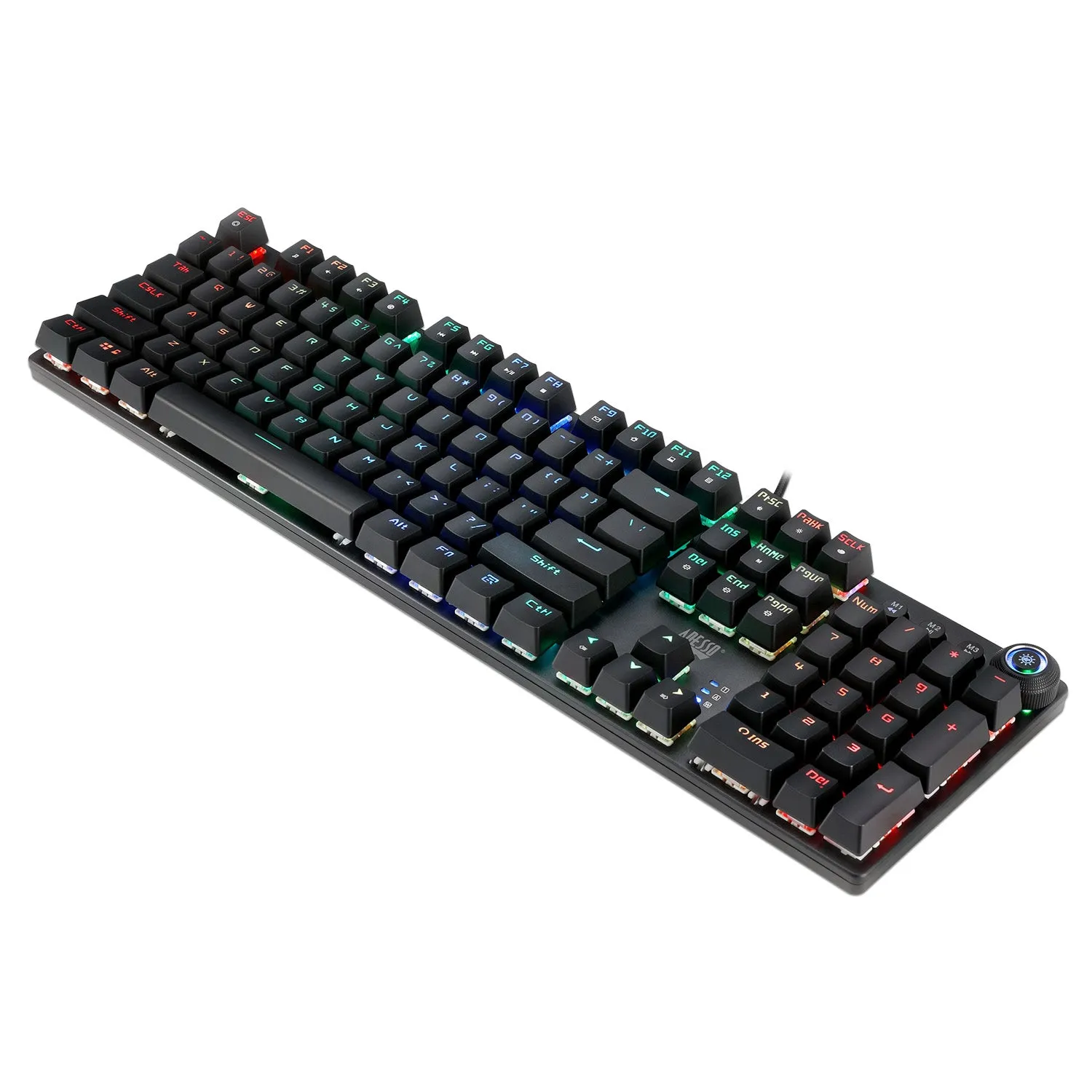 Adesso EasyTouch 650EB, Mechanical RGB Gaming Keyboard, Black