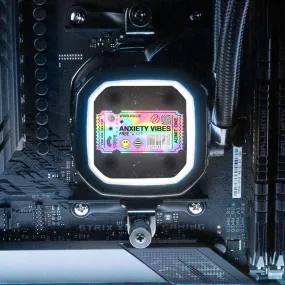 Anxiety Ticket AIO Cover for Corsair RGB Hydro Platinum and Pro Series (H100i, H115i, H150i, H100X, XT, X, SE, H60)