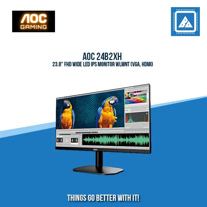 AOC 24B2XH 23.8" FHD WIDE LED IPS MONITOR WLMNT (VGA, HDMI)