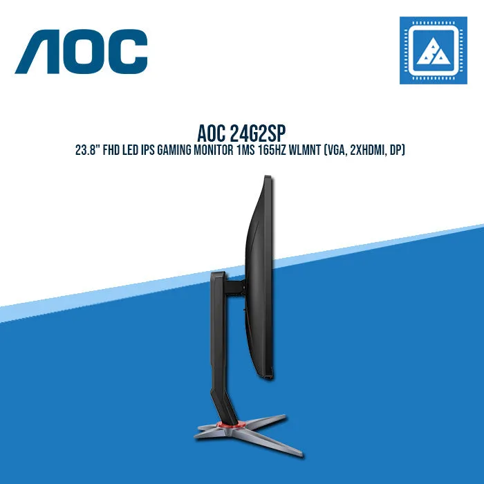 AOC 24G2SP 23.8" FHD LED IPS GAMING MONITOR 1MS 165HZ WLMNT (VGA, 2XHDMI, DP)