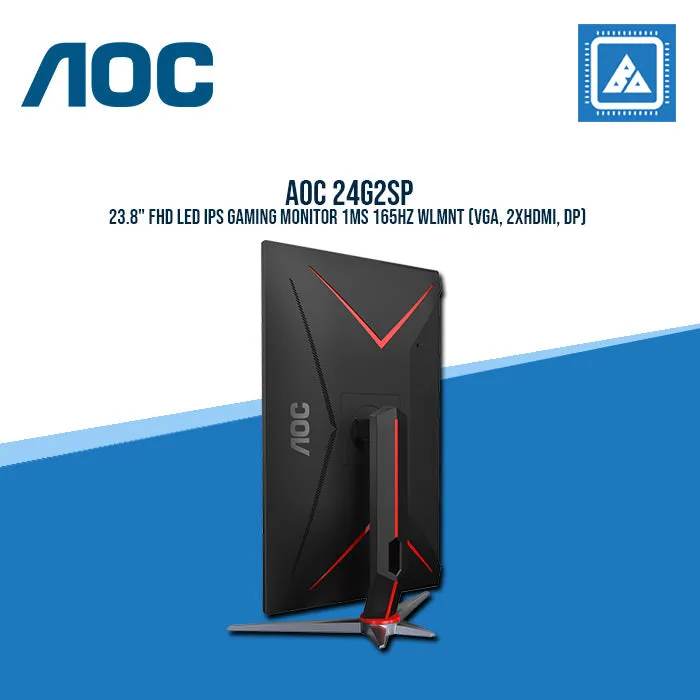 AOC 24G2SP 23.8" FHD LED IPS GAMING MONITOR 1MS 165HZ WLMNT (VGA, 2XHDMI, DP)