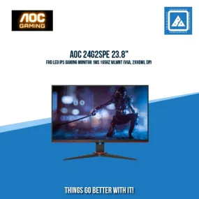 AOC 24G2SPE 23.8" FHD LED IPS GAMING MONITOR 1MS 165HZ WLMNT (VGA, 2XHDMI, DP)