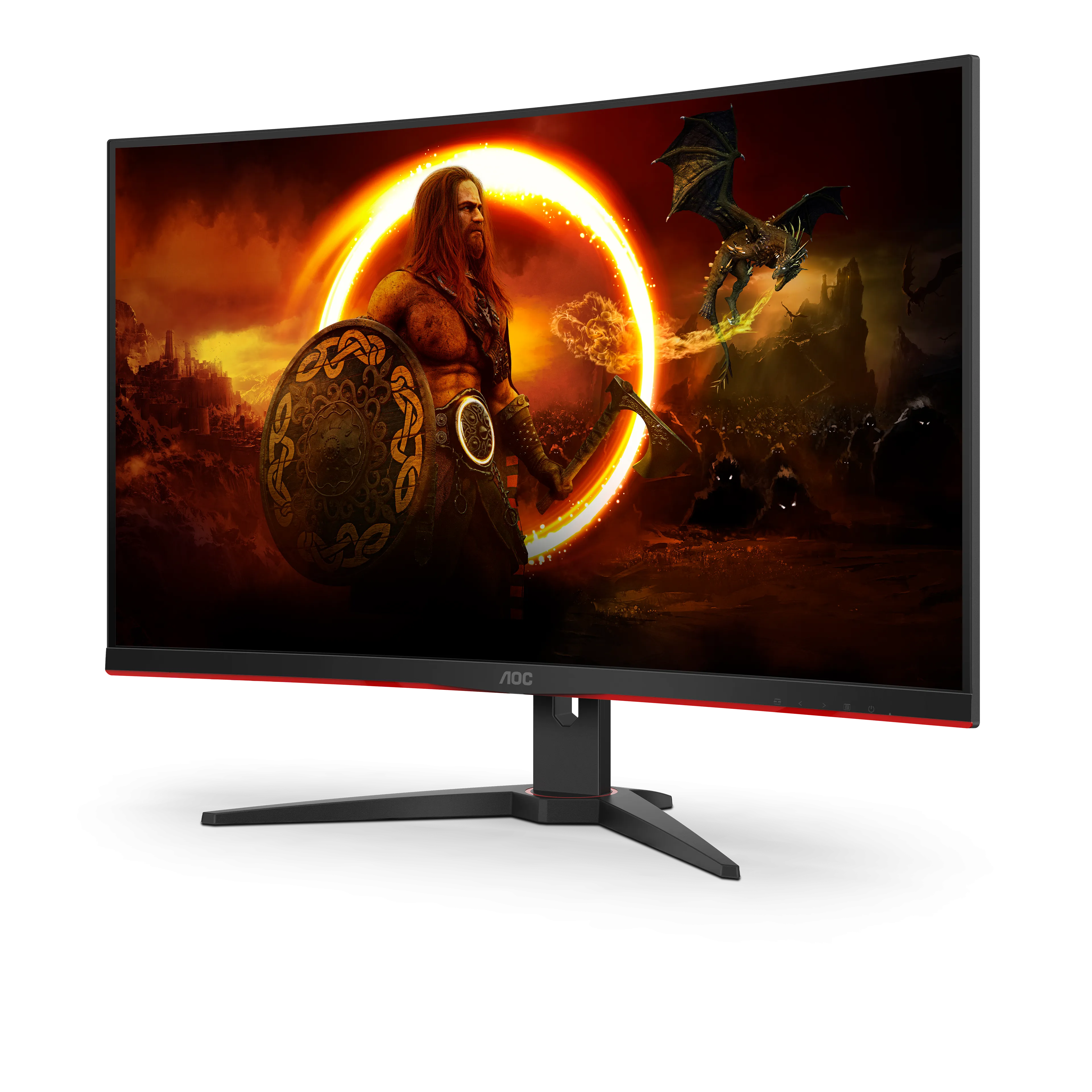 AOC 31.5" Full HD LED Curved Gaming Monitor, 0.5ms, 16:9, 80M:1-Contrast - C32G2E