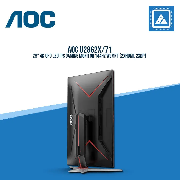 AOC U28G2X/71 28" 4K UHD LED IPS GAMING MONITOR 144HZ WLMNT