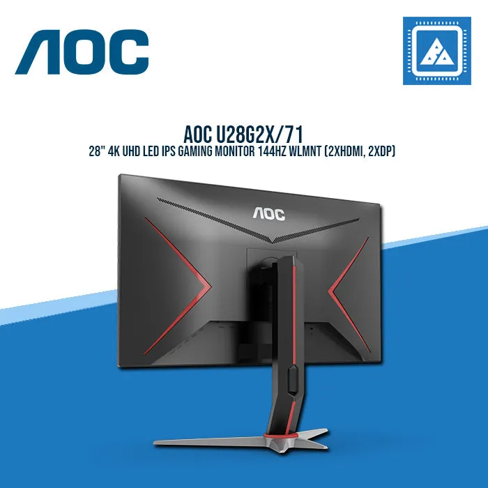 AOC U28G2X/71 28" 4K UHD LED IPS GAMING MONITOR 144HZ WLMNT