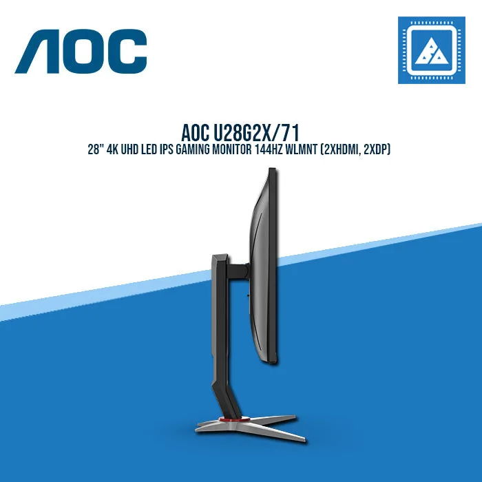 AOC U28G2X/71 28" 4K UHD LED IPS GAMING MONITOR 144HZ WLMNT