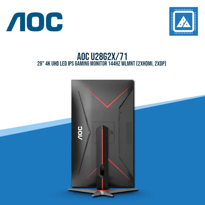 AOC U28G2X/71 28" 4K UHD LED IPS GAMING MONITOR 144HZ WLMNT