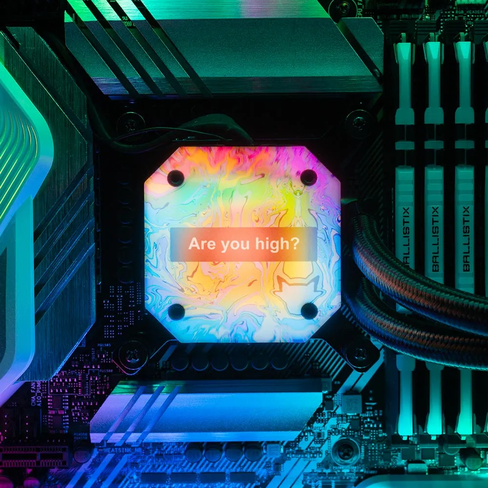 Are You AIO Cover for Corsair iCUE ELITE CAPELLIX (H100i, H115i, H150i Black and White)