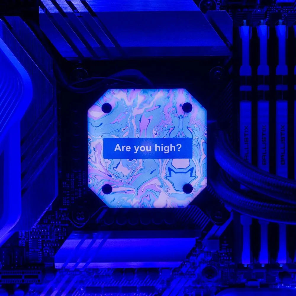 Are You AIO Cover for Corsair iCUE ELITE CAPELLIX (H100i, H115i, H150i Black and White)