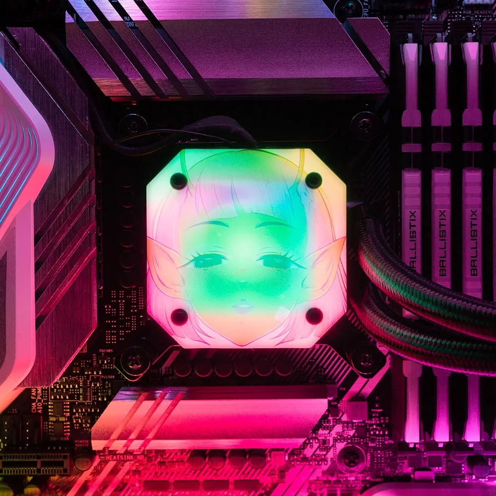 Area 51 AIO Cover for Corsair iCUE ELITE CAPELLIX (H100i, H115i, H150i Black and White)