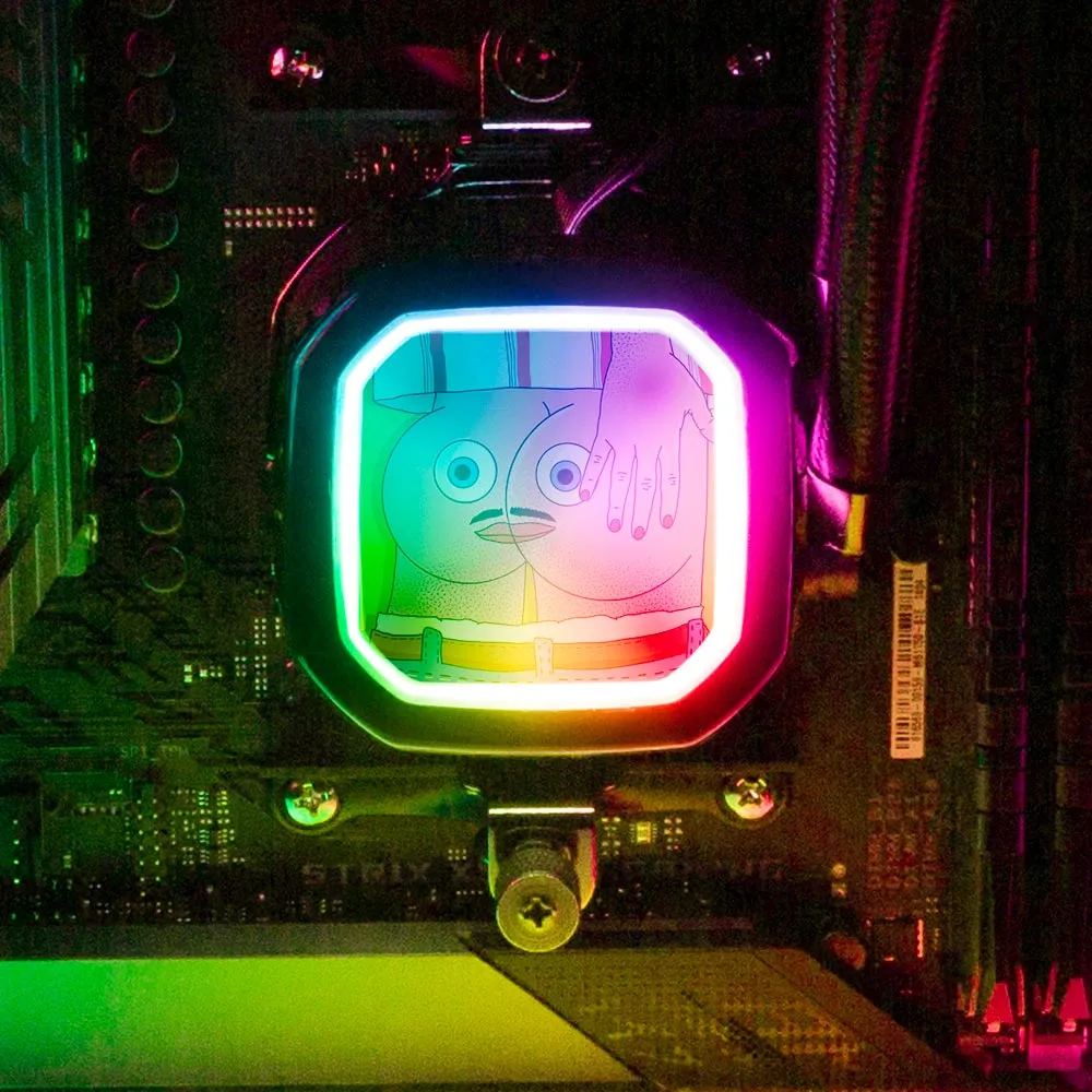 Asshole AIO Cover for Corsair RGB Hydro Platinum and Pro Series (H100i, H115i, H150i, H100X, XT, X, SE, H60)