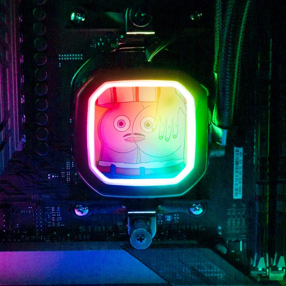Asshole AIO Cover for Corsair RGB Hydro Platinum and Pro Series (H100i, H115i, H150i, H100X, XT, X, SE, H60)