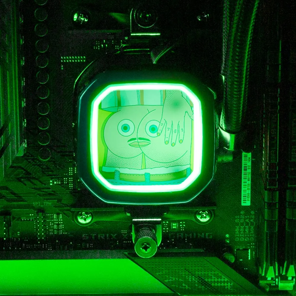 Asshole AIO Cover for Corsair RGB Hydro Platinum and Pro Series (H100i, H115i, H150i, H100X, XT, X, SE, H60)