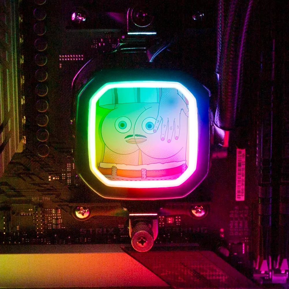 Asshole AIO Cover for Corsair RGB Hydro Platinum and Pro Series (H100i, H115i, H150i, H100X, XT, X, SE, H60)