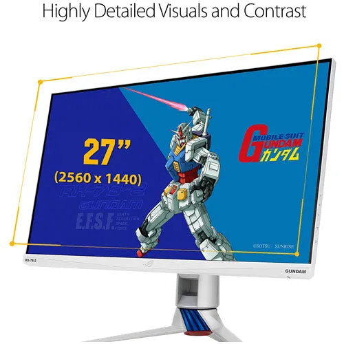 ASUS ROG STRIX XG279Q-G GUNDAM EDITION 27" WQHD IPS LED GAMING MONITOR 1MS 170HZ W/ SPK WLMNT (2XHDMI, DP)