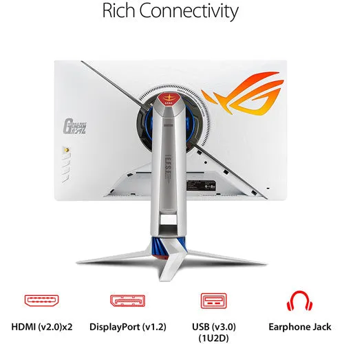 ASUS ROG STRIX XG279Q-G GUNDAM EDITION 27" WQHD IPS LED GAMING MONITOR 1MS 170HZ W/ SPK WLMNT (2XHDMI, DP)