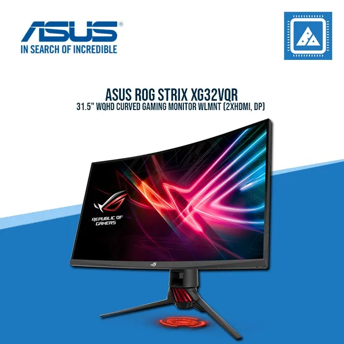 ASUS ROG STRIX XG32VQR 31.5" WQHD CURVED GAMING MONITOR WLMNT (2XHDMI, DP)
