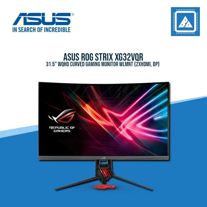 ASUS ROG STRIX XG32VQR 31.5" WQHD CURVED GAMING MONITOR WLMNT (2XHDMI, DP)