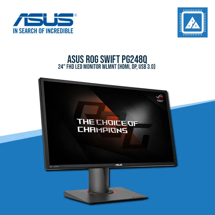 ASUS ROG SWIFT PG248Q 24" FHD LED MONITOR WLMNT (HDMI, DP, USB 3.0)