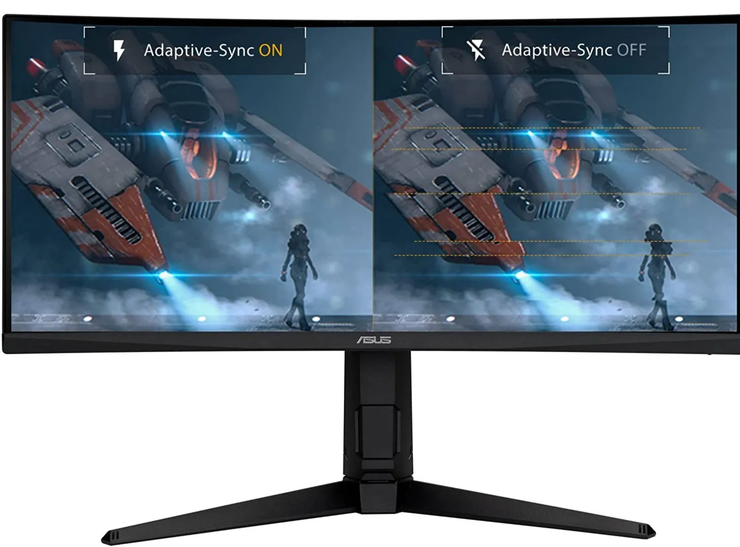 ASUS TUF Gaming VG30VQL1A 29.5" WFHD Curved Monitor, 21:9, 1ms, 3K:1-Contrast - VG30VQL1A