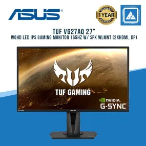 ASUS TUF VG27AQ 27" WQHD LED IPS GAMING MONITOR 165HZ W/ SPK WLMNT (2XHDMI, DP)