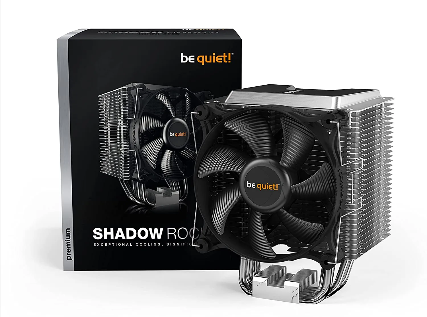 Be Quiet! BK004 Shadow Rock 3 Heatsink & Fan, Intel & AMD Sockets, Shadow Wings 2 Fan, 190W TDP