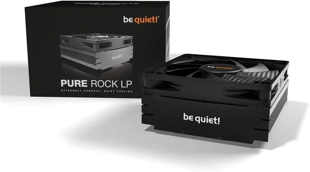 Be Quiet! BK034 Pure Rock LP Heatsink & Fan Air Cooler, Intel & AMD Sockets, 92mm PWM Fan, Low Profile, 100W TDP