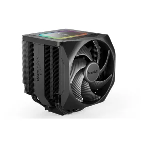 be quiet! Dark Rock Elite CPU Cooler, Universal Socket,, 2 Silent Wings 135mm PWM fans, 2000RPM, 7 high-performance heat pipes, 280W TDP, ARGB, Speed Switch, 3-year manufacturers warranty