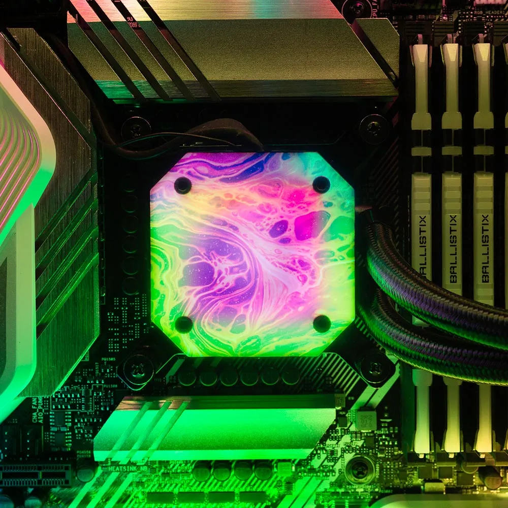 Believe In Yourself AIO Cover for Corsair iCUE ELITE CAPELLIX (H100i, H115i, H150i Black and White)
