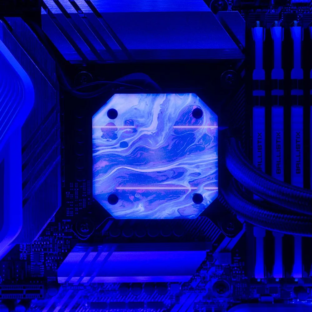 Beyond Sight AIO Cover for Corsair iCUE ELITE CAPELLIX (H100i, H115i, H150i Black and White)