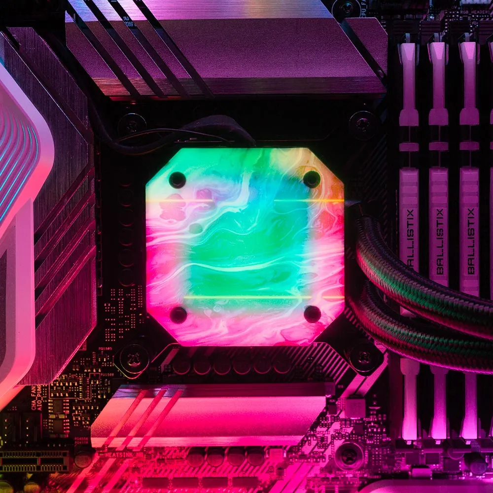 Beyond Sight AIO Cover for Corsair iCUE ELITE CAPELLIX (H100i, H115i, H150i Black and White)